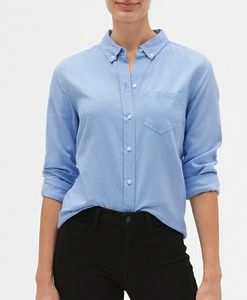 Fitted Boyfriend Shirt in Oxford